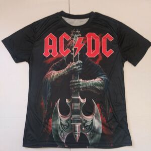 AC DC Band T-shirt Mens Size Large Print On Both Sides